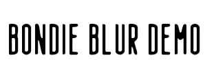 Bondie Blur Demo