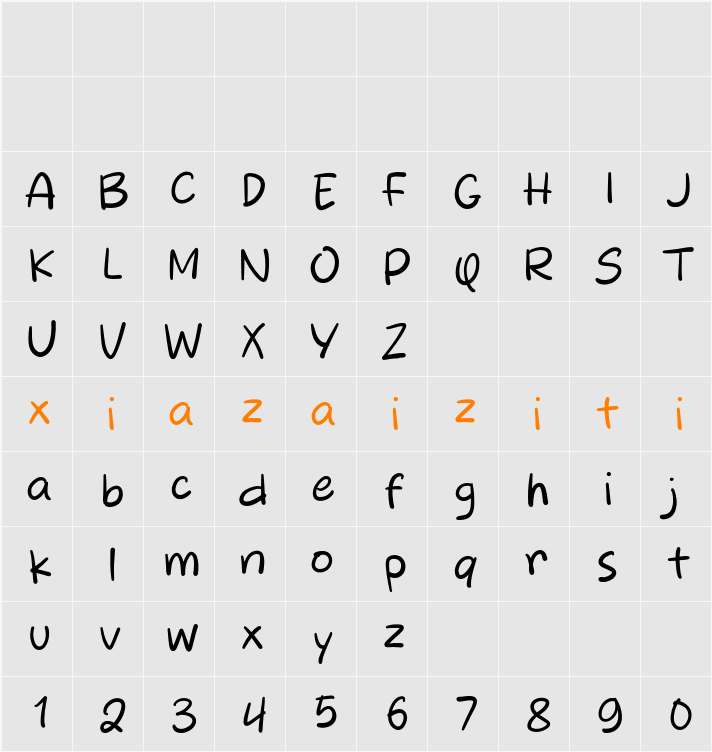 Bread Island 字符映射表