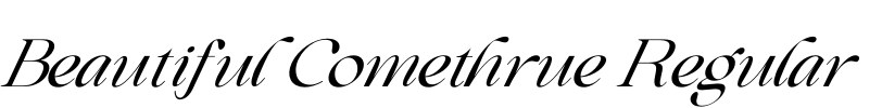 Beautiful Comethrue Regular