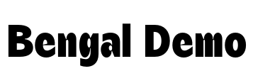 Bengal Demo 字体预览图