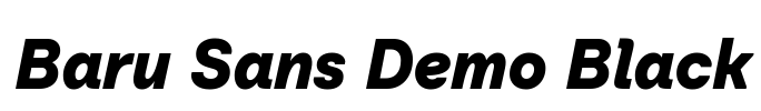 Baru Sans Demo Black