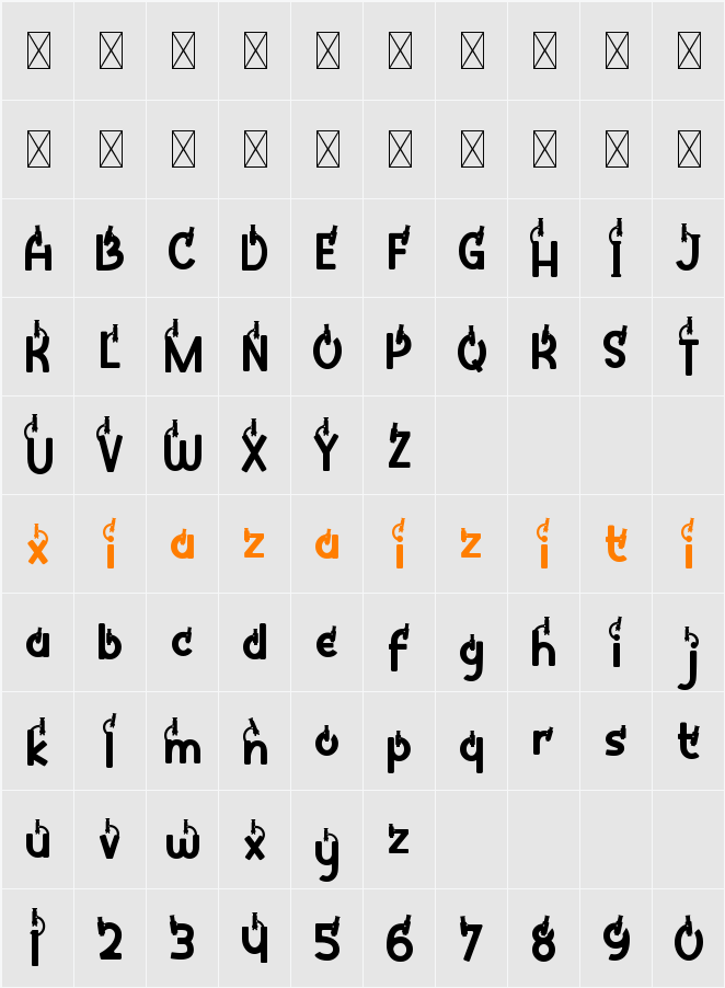 Clever Science Mircoscope 字符映射表