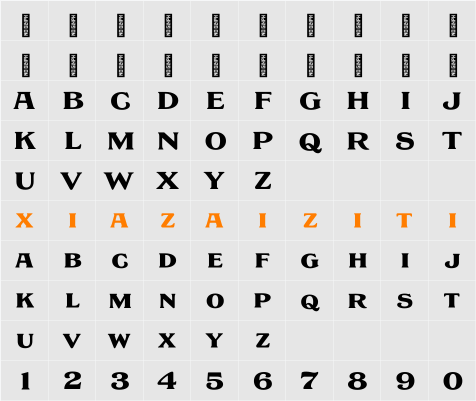 EFCO Barnis 字符映射表