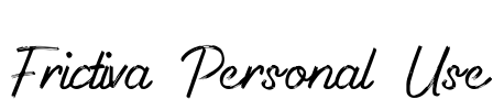 Frictiva Personal Use