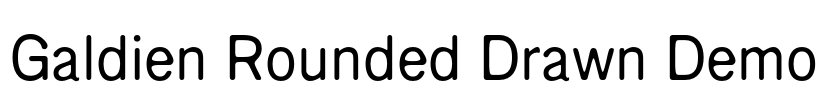 Galdien Rounded Drawn Demo