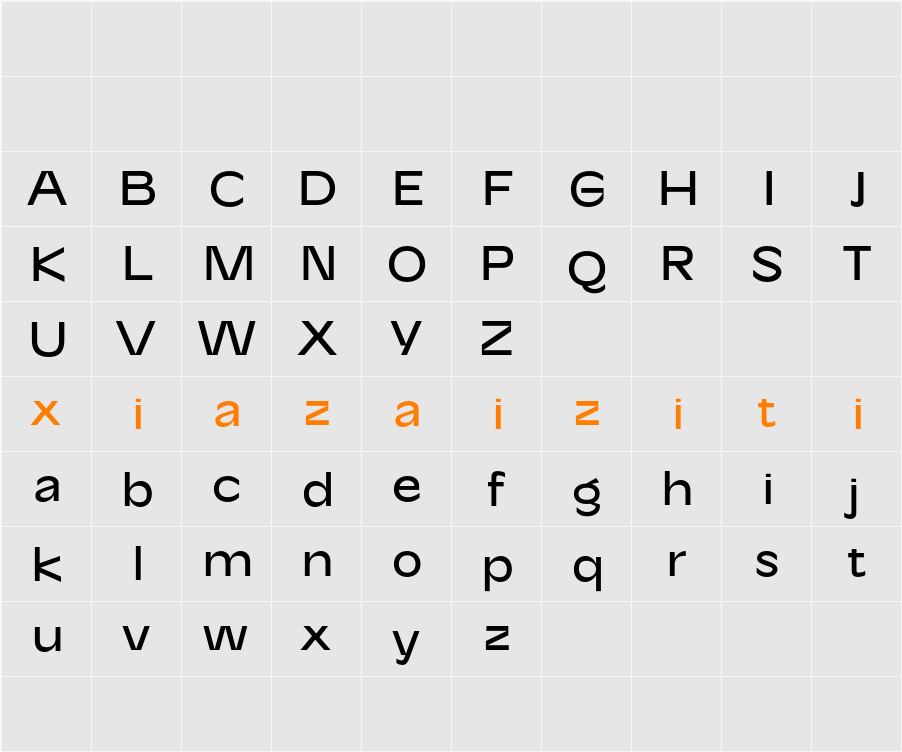 CS Brian Demo 字符映射表