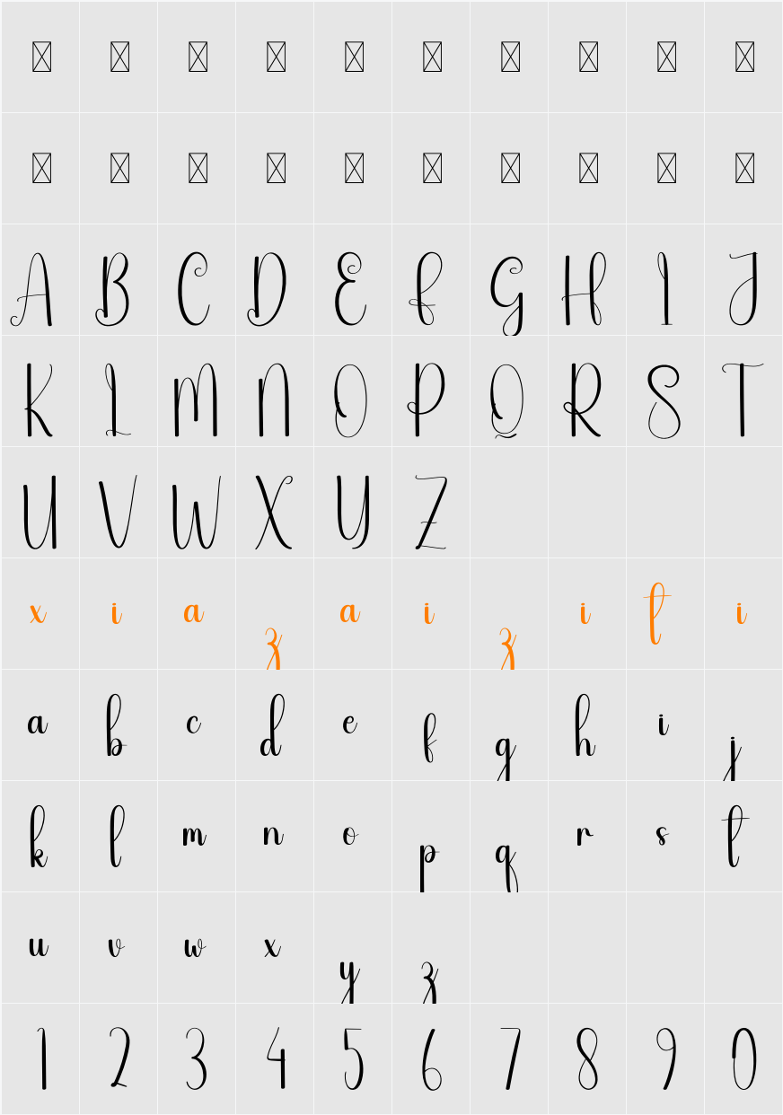 Dazzling 字符映射表