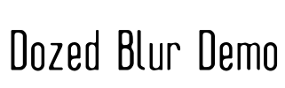 Dozed Blur Demo