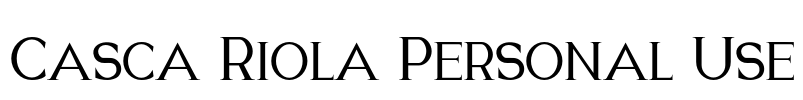 Casca Riola Personal Use