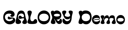 GALORY Demo 字体预览图