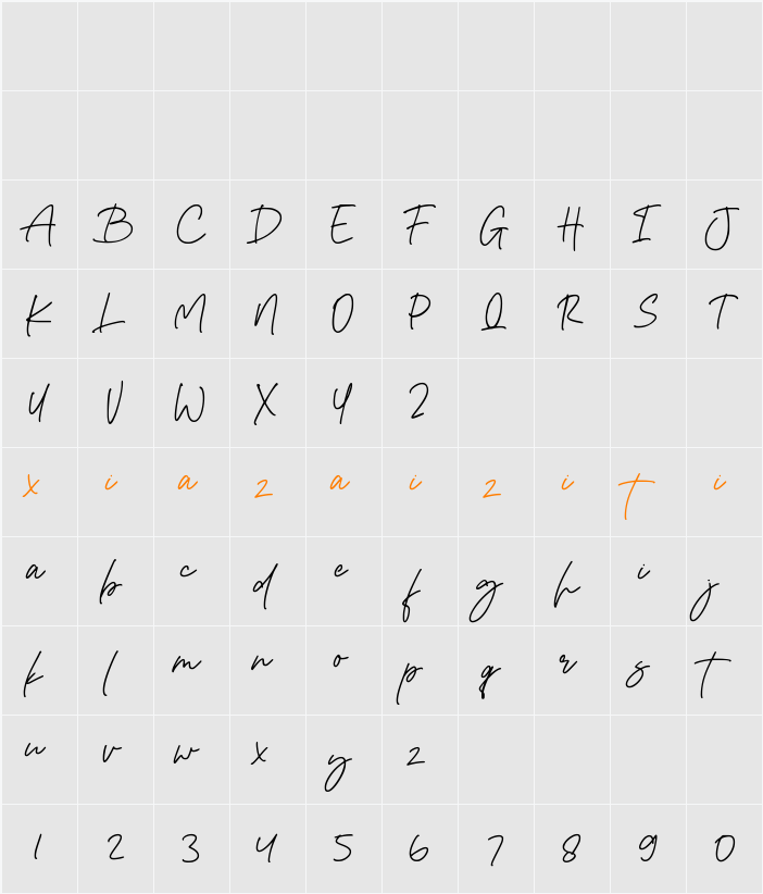 Catalona 字符映射表
