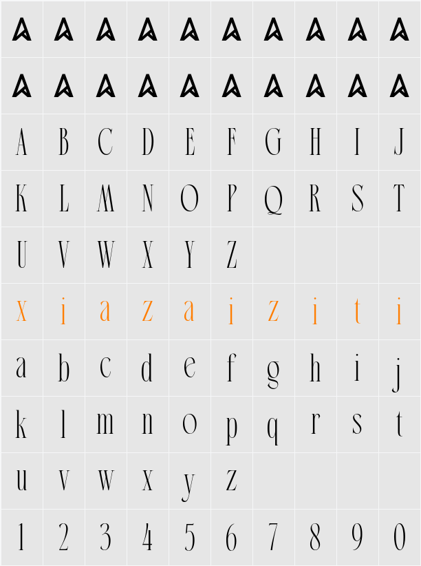 Broshock 字符映射表