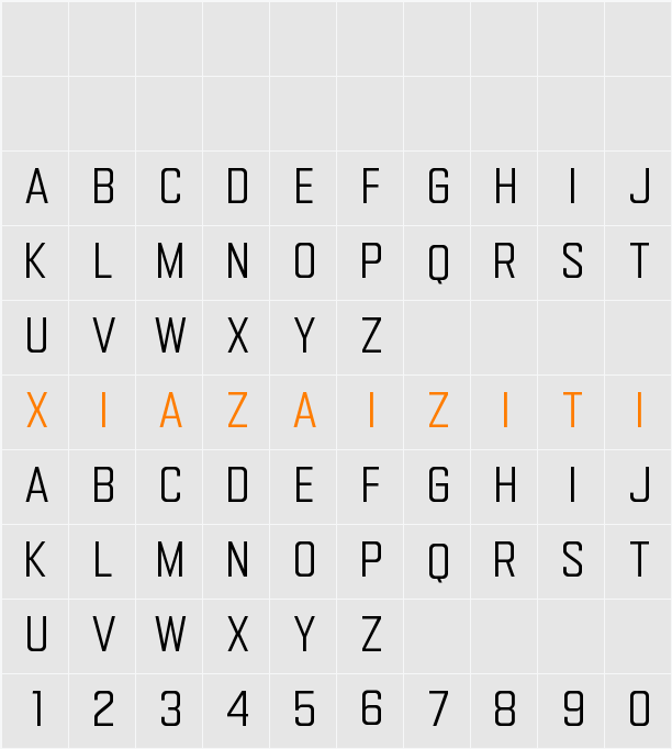 Gemsbuck 03 Regular 字符映射表