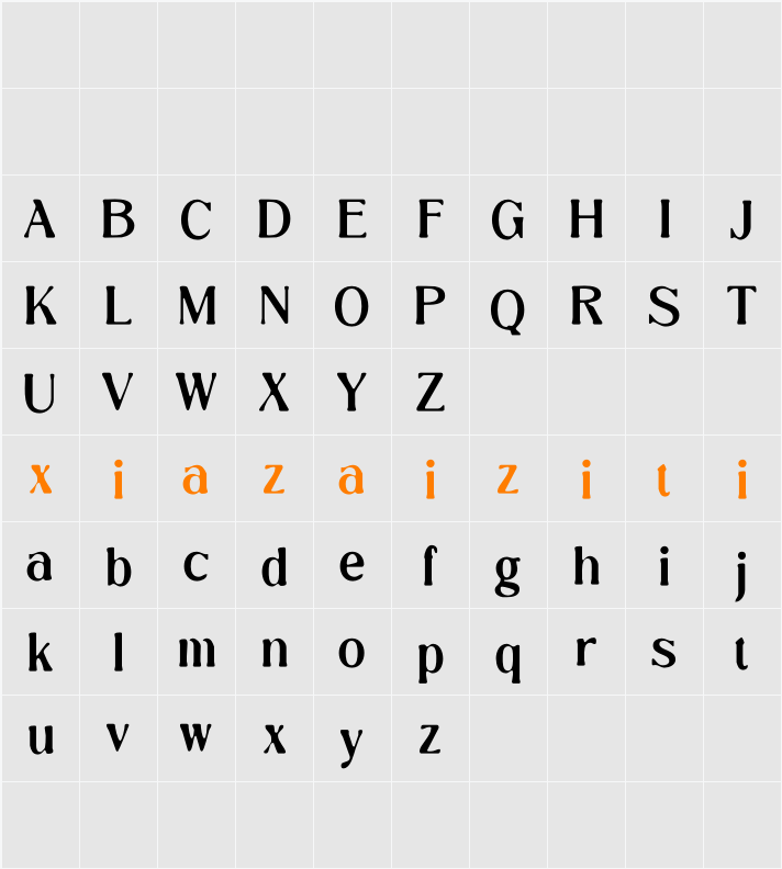 Camarine Blur Demo 字符映射表