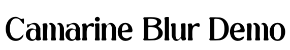 Camarine Blur Demo