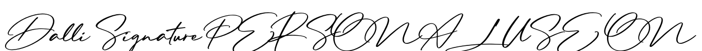 Dalli Signature PERSONAL USE ON