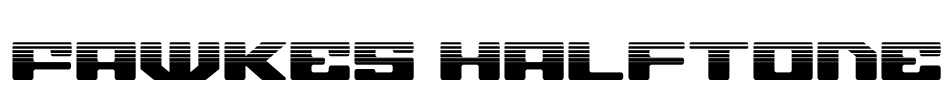 Fawkes Halftone 字体预览图