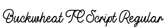 Buckwheat TC Script Regular