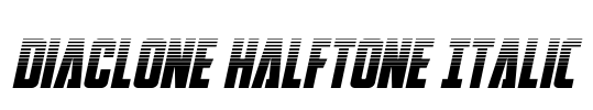 DiaClone Halftone Italic