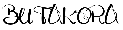 BUTAKORA 字体预览图