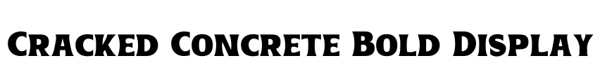 Cracked Concrete Bold Display