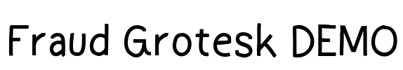 Fraud Grotesk DEMO