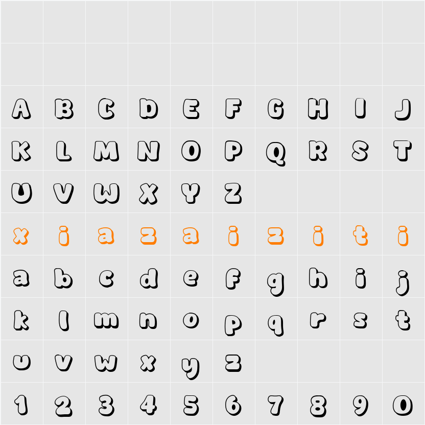 Extra Days 字符映射表