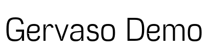 Gervaso Demo