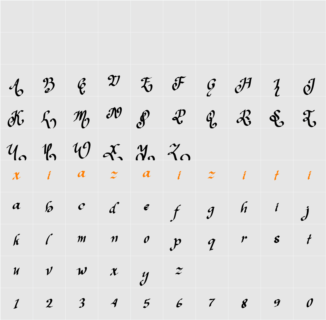 Christmas Shakila - 1 字符映射表