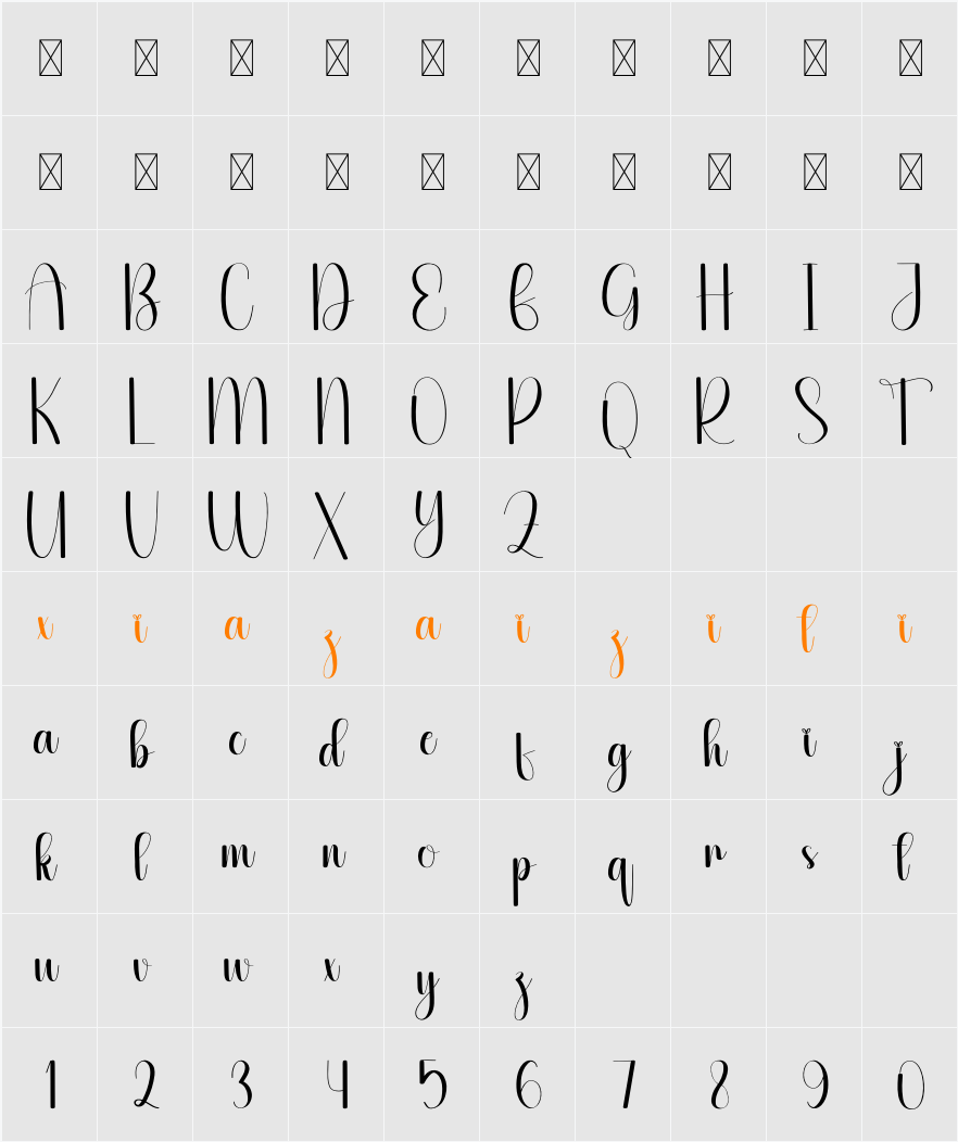 Crafted 字符映射表