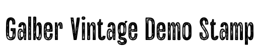 Galber Vintage Demo Stamp