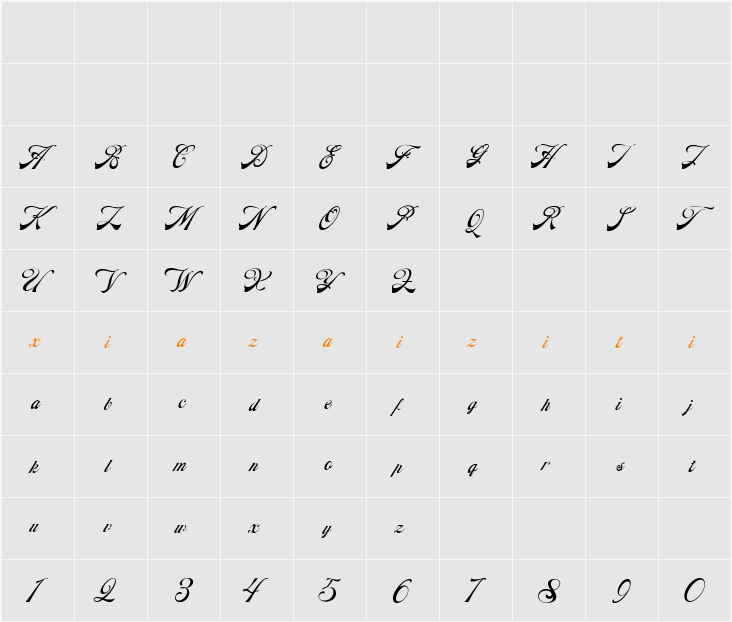 BTD Elcie 字符映射表