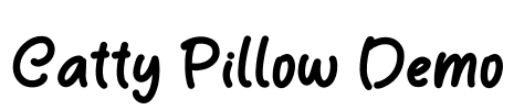 Catty Pillow Demo