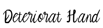 Deteriorat Hand