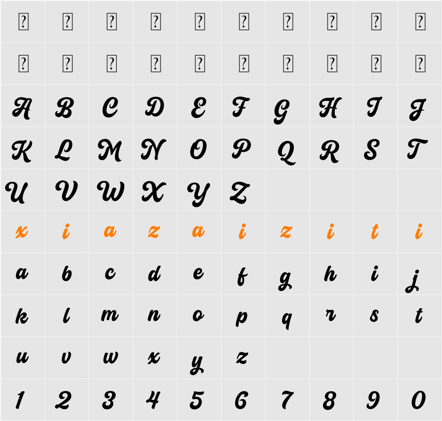 Normal 字符映射表