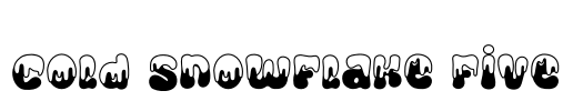 Cold Snowflake Five