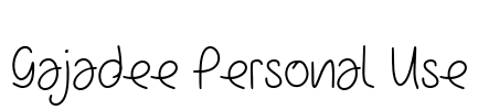 Gajadee Personal Use