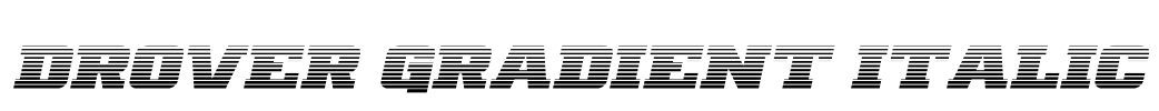 Drover Gradient Italic