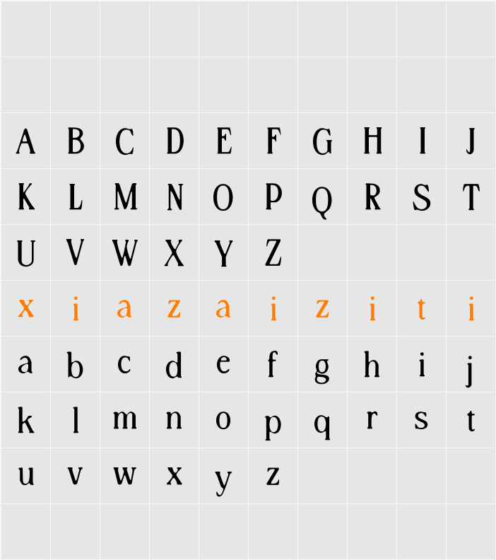 Clevon Blur Demo 字符映射表