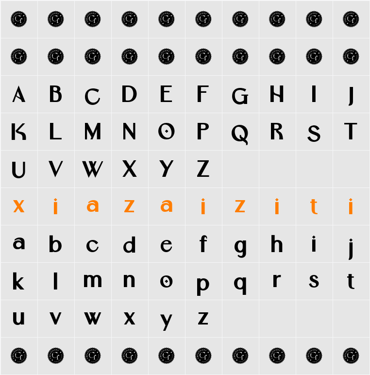 CF Scipion Demo 字符映射表