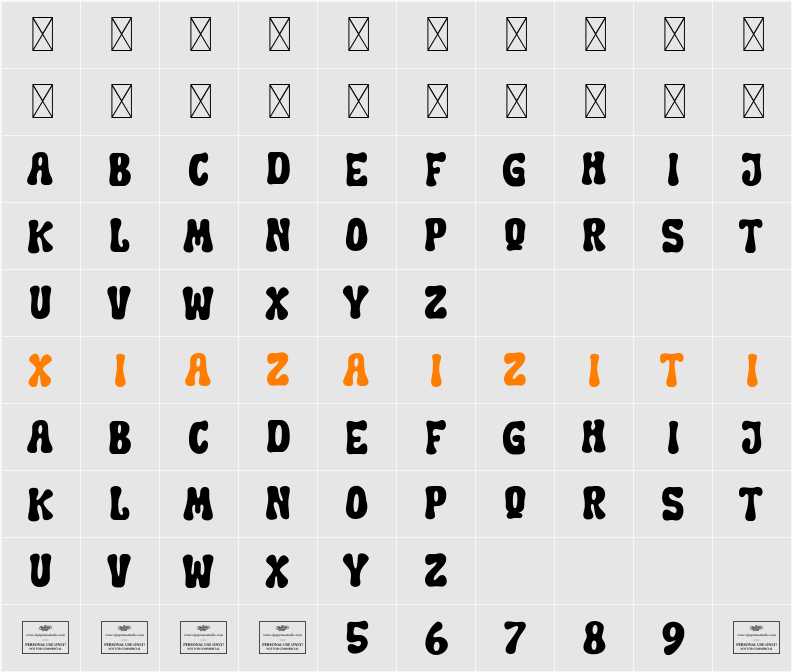 Enthralling 字符映射表