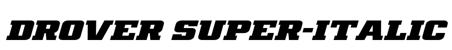 Drover Super-Italic
