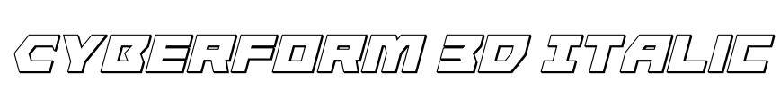 Cyberform 3D Italic