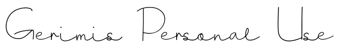 Gerimis Personal Use