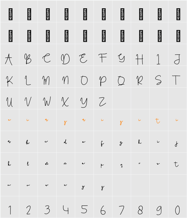 Casandra Lie Personal Use 字符映射表