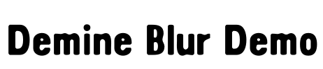 Demine Blur Demo