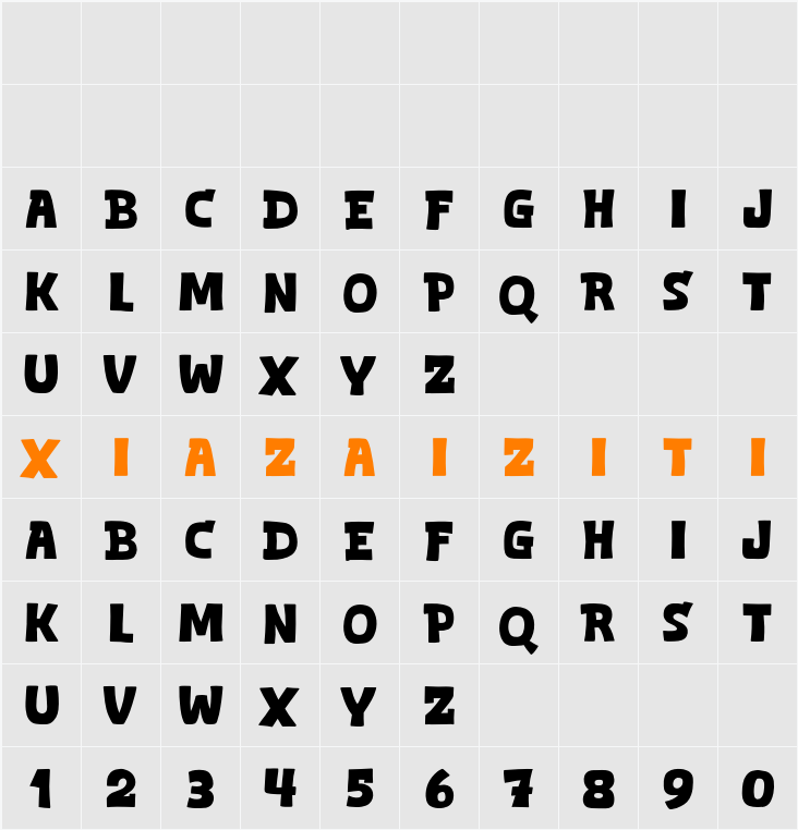 Eazybold 字符映射表