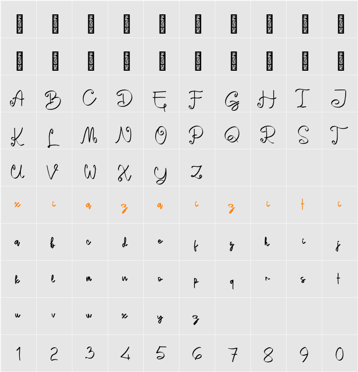 Dunyah Personal Use 字符映射表