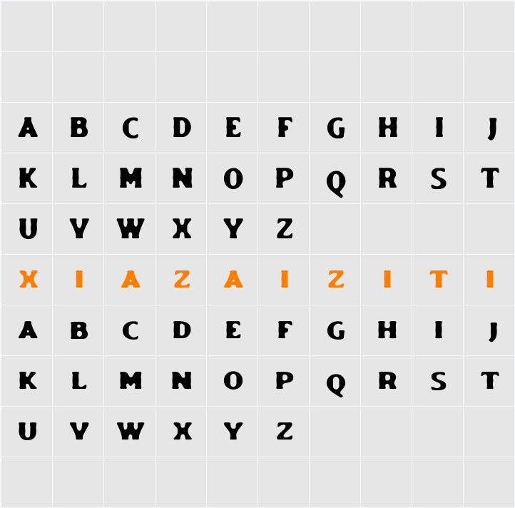 Dutche Blur Demo 字符映射表