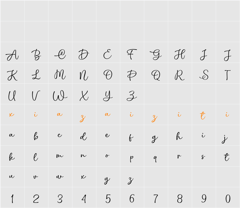 Cathilda 字符映射表